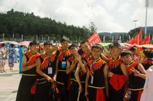 Youngsters from local whip school, during the opening ceremony