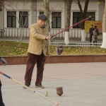 Les joueurs de toupie chinoise de Zhong Shan Park - Wuhan