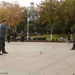 Les joueurs de toupie chinoise de Zhong Shan Park - Wuhan